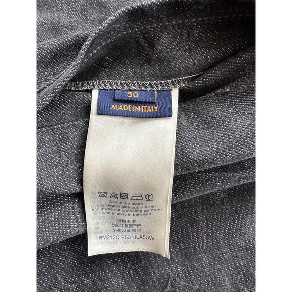 Louis Vuitton Black DNA Monogram Denim Jacket - Picture 5 of 9